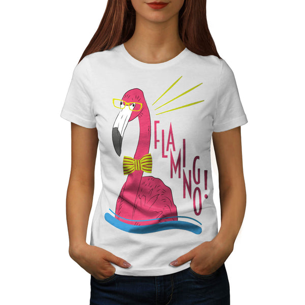 Mr Flamingo Hipster Womens T-Shirt