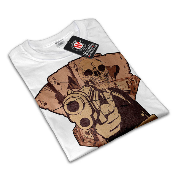 Gangsta Life Skull Mens T-Shirt