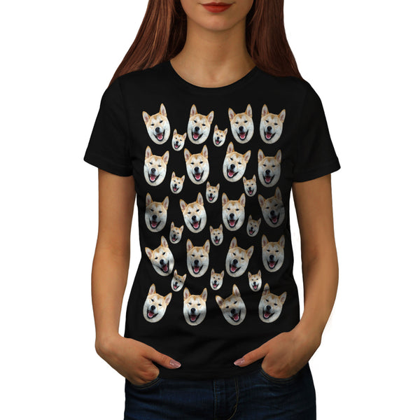 Multiple Shiba Inu Womens T-Shirt