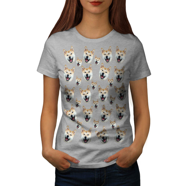 Multiple Shiba Inu Womens T-Shirt