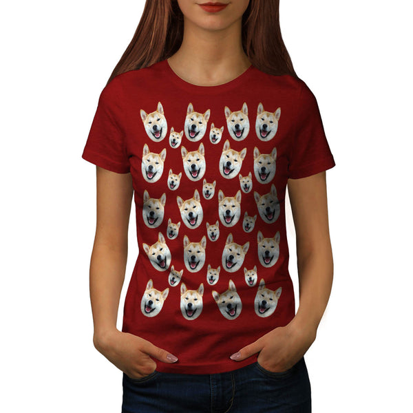 Multiple Shiba Inu Womens T-Shirt