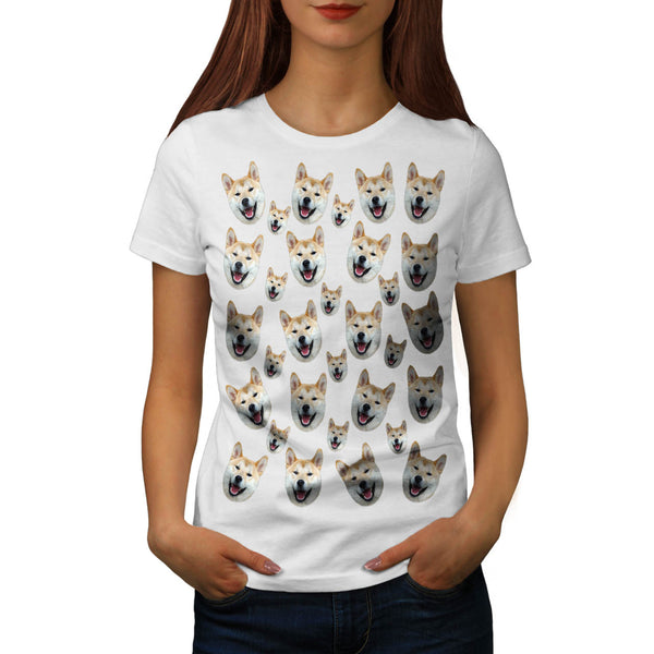 Multiple Shiba Inu Womens T-Shirt