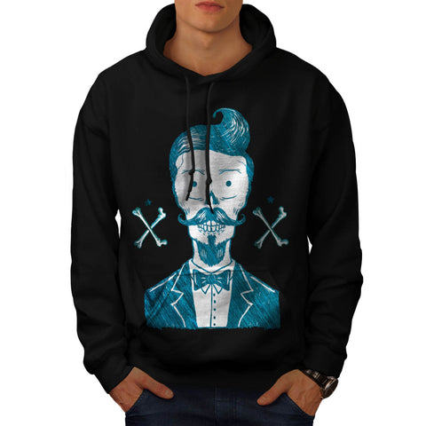 Skull Hipster Body Mens Hoodie