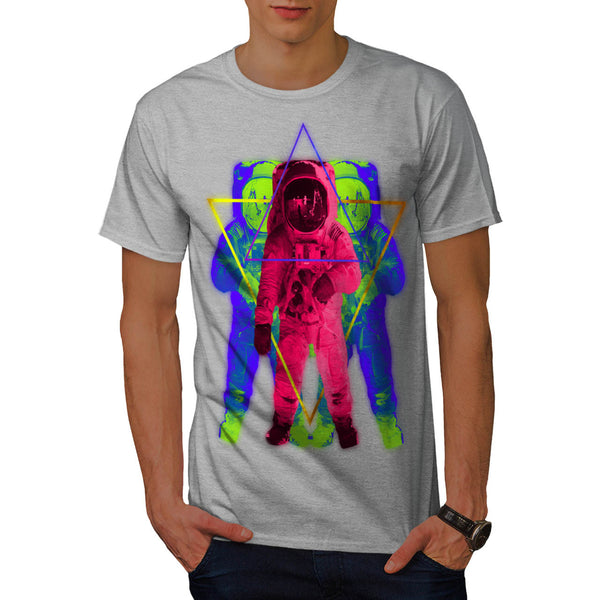 Neon Space Astronaut Mens T-Shirt