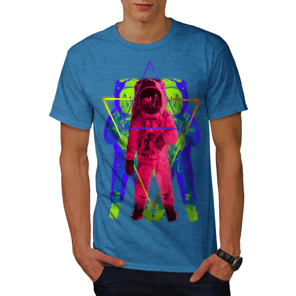 Neon Space Astronaut Mens T-Shirt