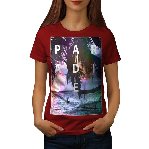 Paradise Summer Swim Womens T-Shirt