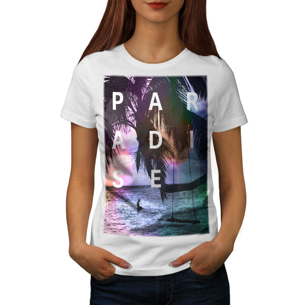 Paradise Summer Swim Womens T-Shirt