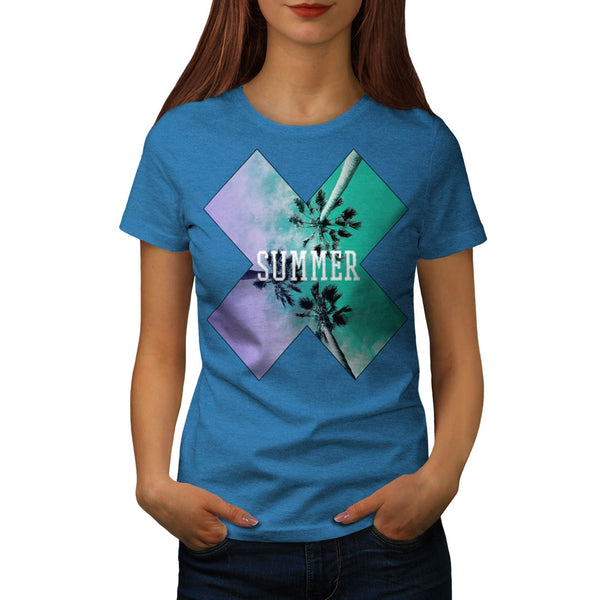 Summer Vacation Sky Womens T-Shirt