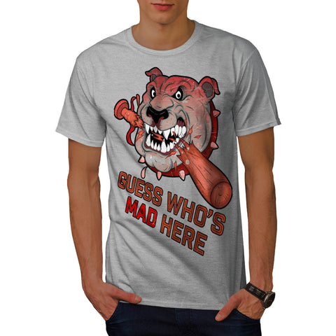 Mad Baseball Bulldog Mens T-Shirt