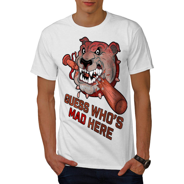 Mad Baseball Bulldog Mens T-Shirt