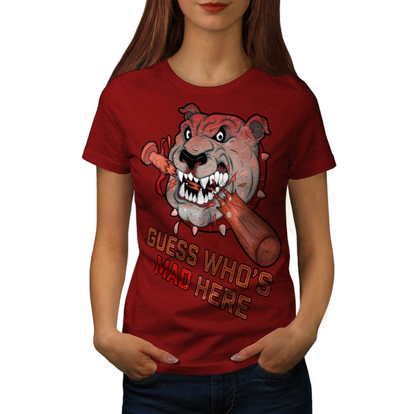 Mad Baseball Bulldog Womens T-Shirt
