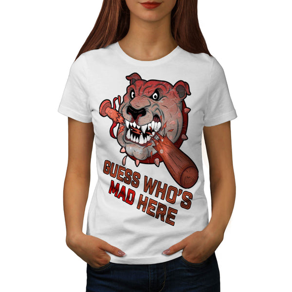 Mad Baseball Bulldog Womens T-Shirt