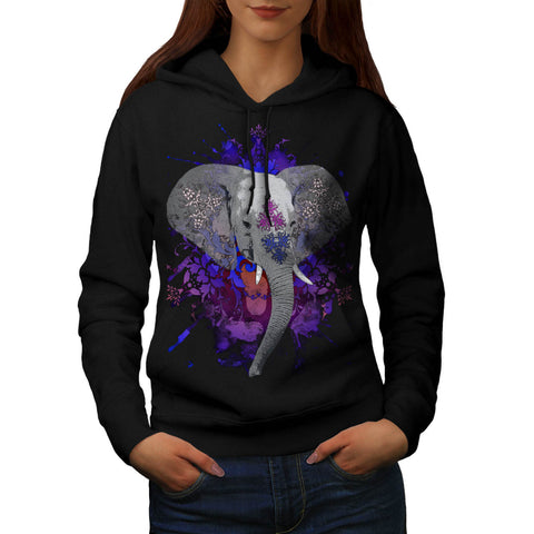 Indian Elephant Womens Hoodie