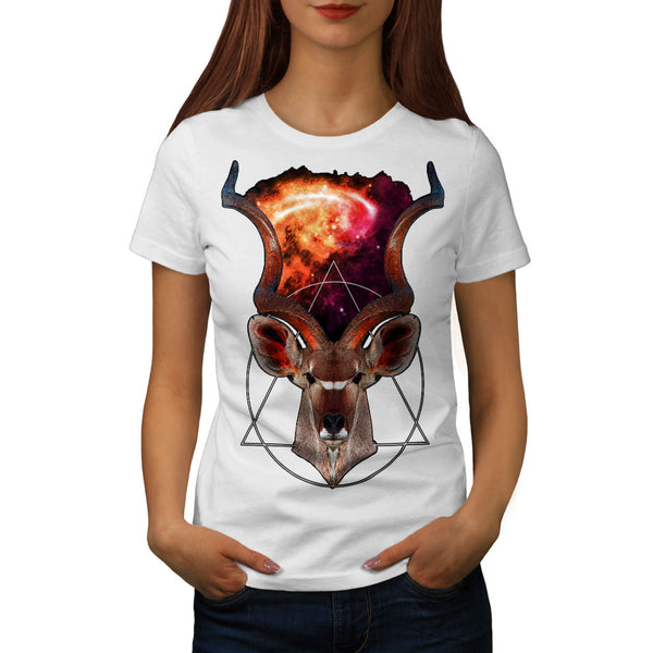 Mystic Mountain Goat Womens T-Shirt
