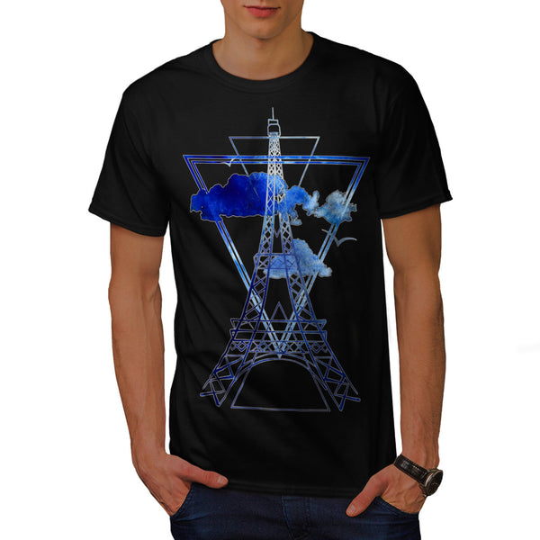 Eiffel Silhouette Mens T-Shirt