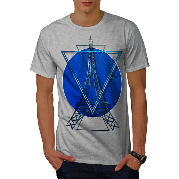 Eiffel Silhouette Mens T-Shirt