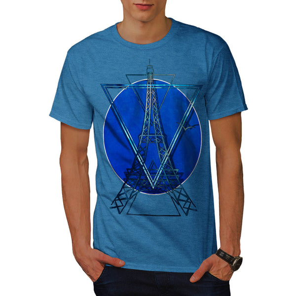 Eiffel Silhouette Mens T-Shirt