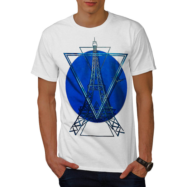 Eiffel Silhouette Mens T-Shirt