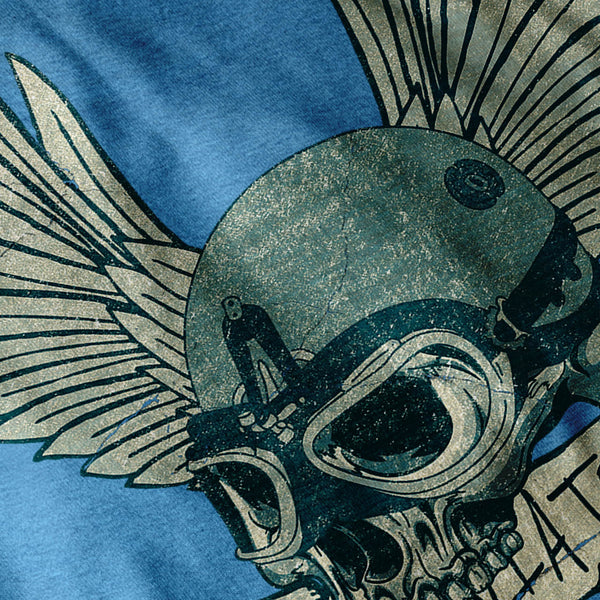 Skull Head Wings Art Mens T-Shirt