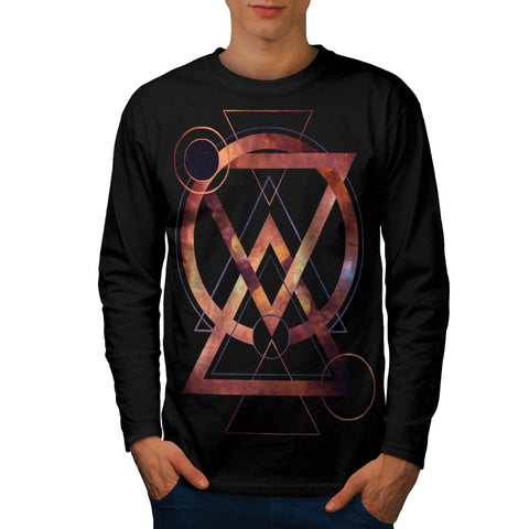 Galactic Geometry Mens Long Sleeve T-Shirt