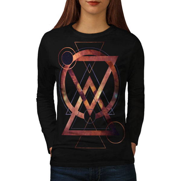 Galactic Geometry Womens Long Sleeve T-Shirt