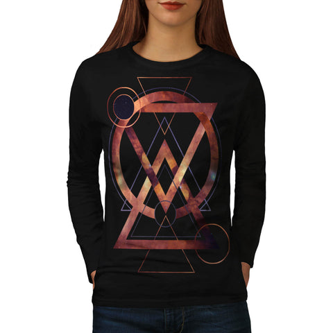 Galactic Geometry Womens Long Sleeve T-Shirt