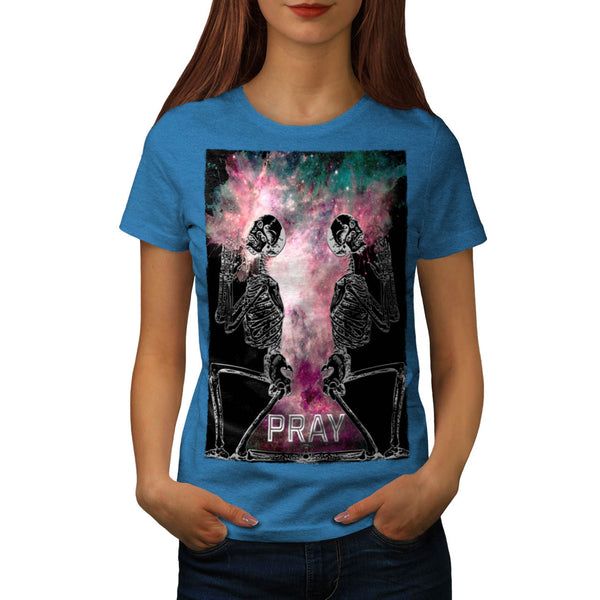 Skull Religion Cult Womens T-Shirt