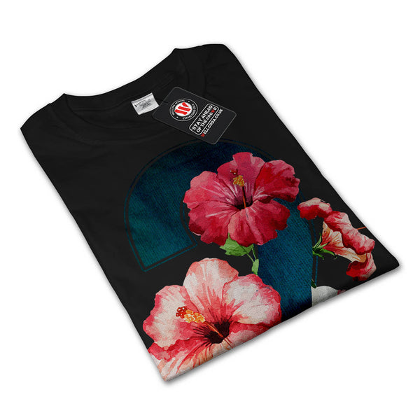 Number Two Flower Womens Long Sleeve T-Shirt