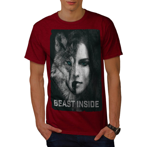 Beast Inside Woman Mens T-Shirt