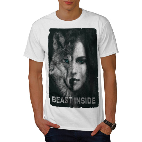 Beast Inside Woman Mens T-Shirt