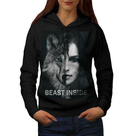 Beast Inside Woman Womens Hoodie