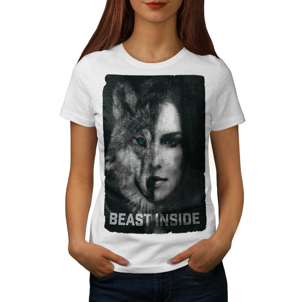 Beast Inside Woman Womens T-Shirt