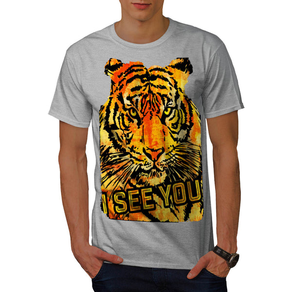 I See You Tiger Look Mens T-Shirt