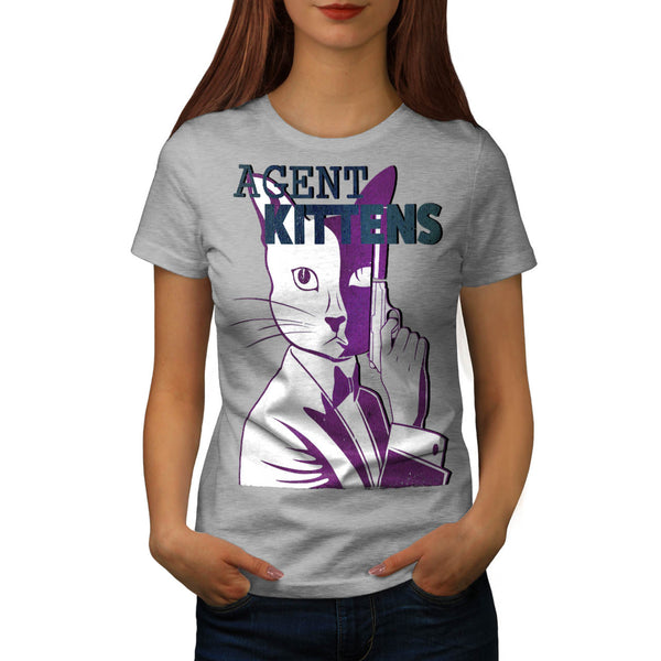 Secret Agent Kittens Womens T-Shirt