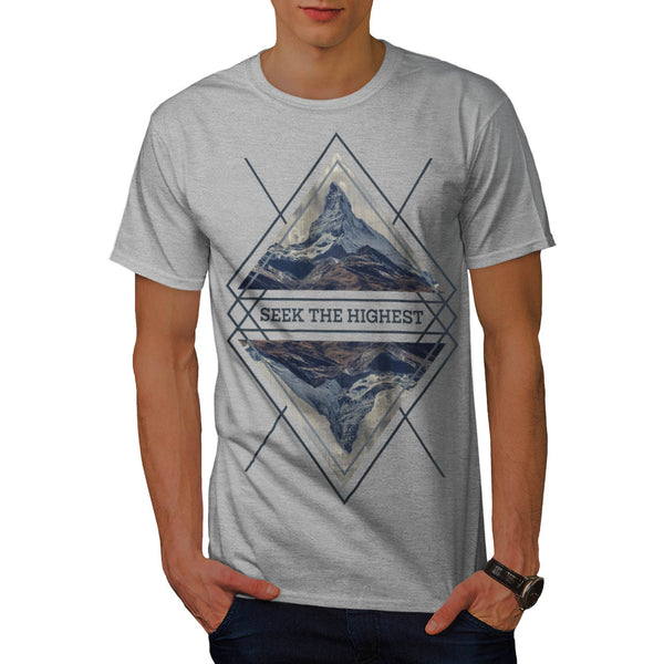 Seek Highest Peak Mens T-Shirt