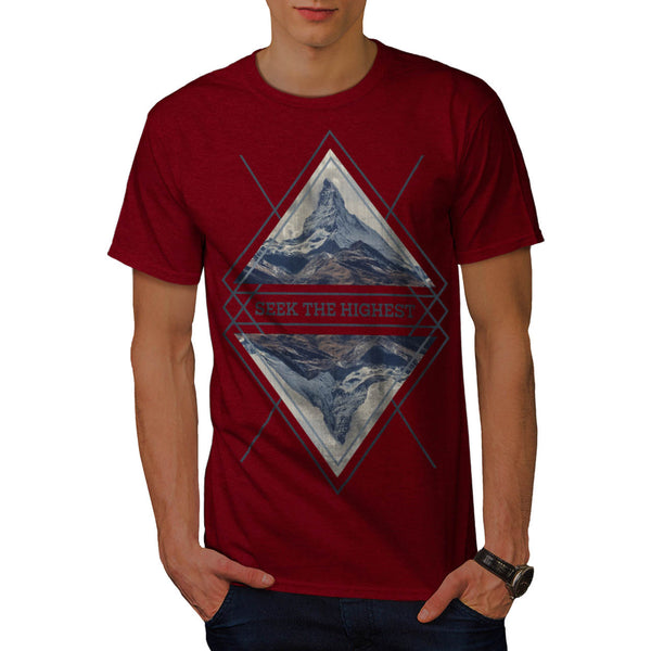 Seek Highest Peak Mens T-Shirt