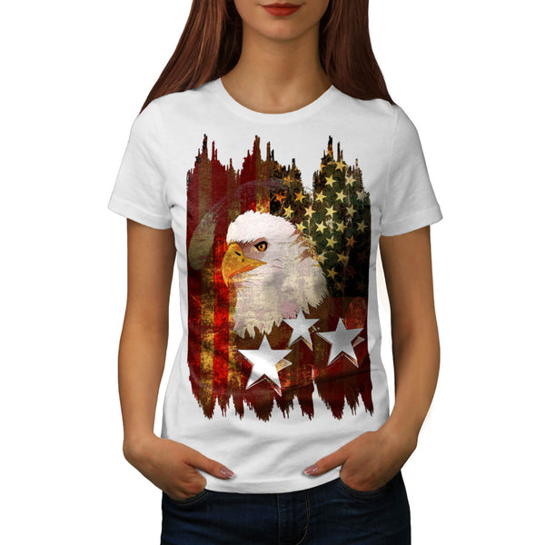 American Eagle Flag Womens T-Shirt