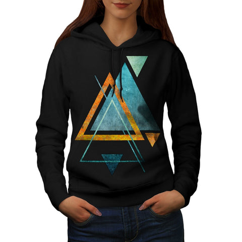 Abstract Triangle Womens Hoodie