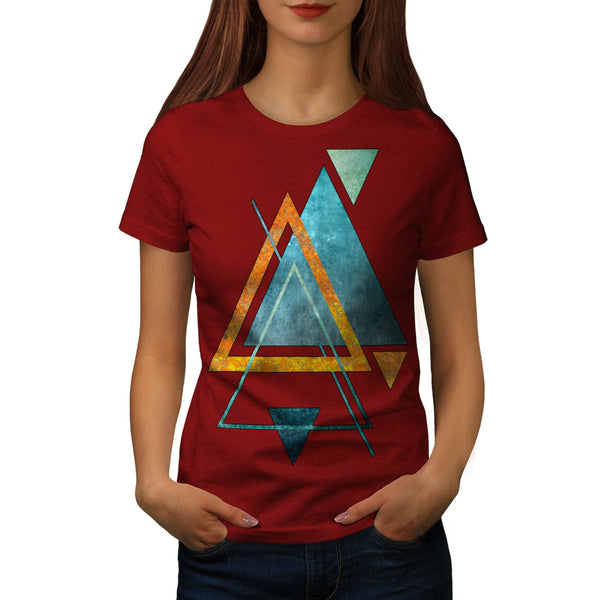 Abstract Triangle Womens T-Shirt