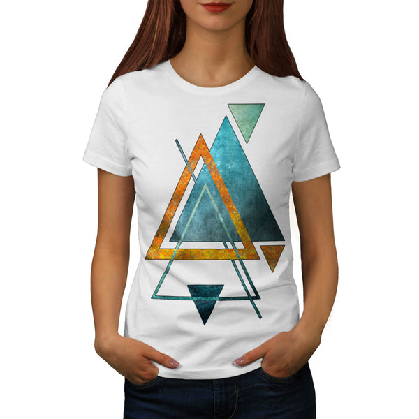 Abstract Triangle Womens T-Shirt