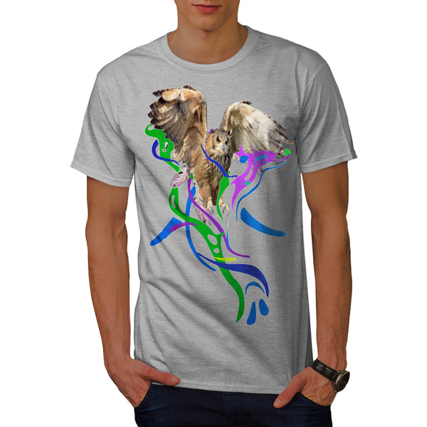 Feather Bird Color Mens T-Shirt