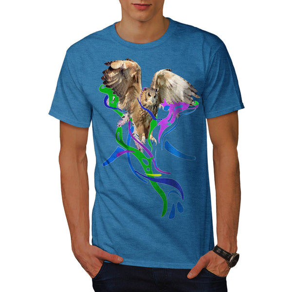 Feather Bird Color Mens T-Shirt