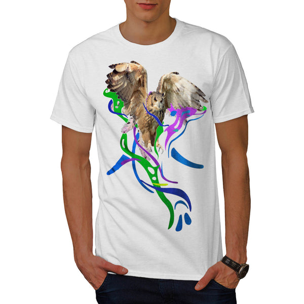 Feather Bird Color Mens T-Shirt