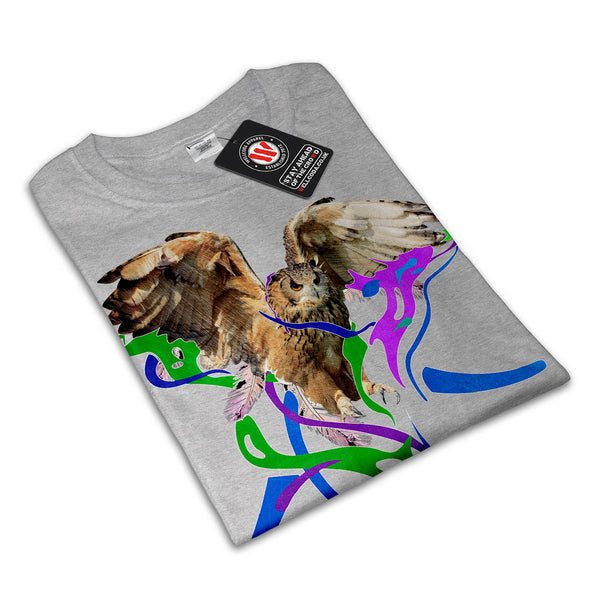 Feather Bird Color Mens T-Shirt