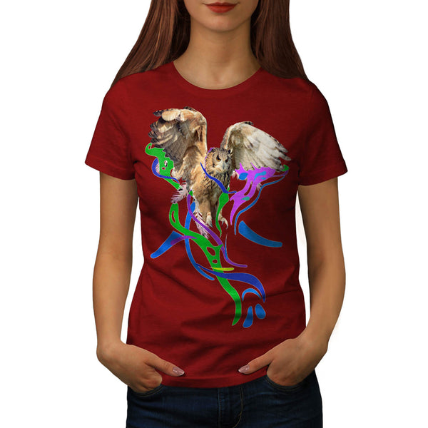 Feather Bird Color Womens T-Shirt
