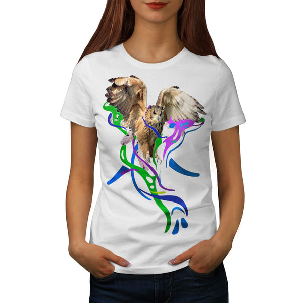 Feather Bird Color Womens T-Shirt