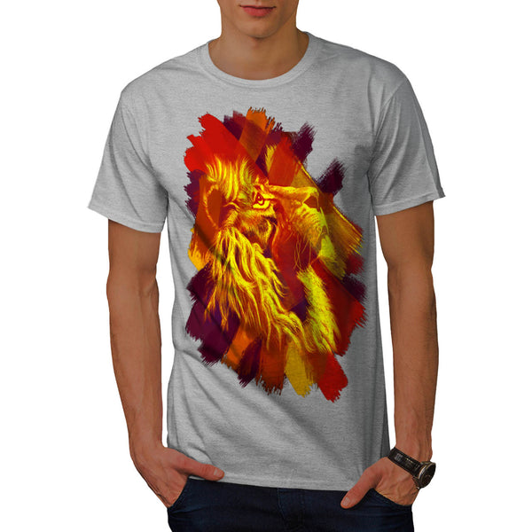 Magnific Lion Hue Mens T-Shirt