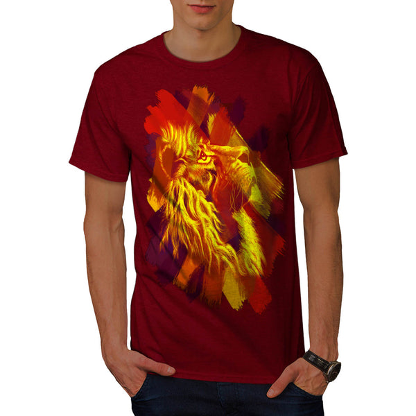 Magnific Lion Hue Mens T-Shirt