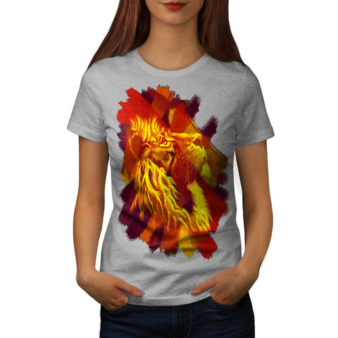 Magnific Lion Hue Womens T-Shirt