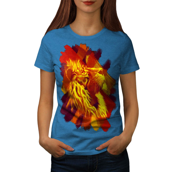 Magnific Lion Hue Womens T-Shirt